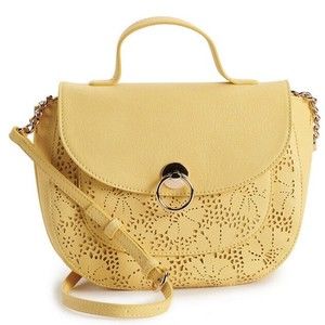 LC Lauren Conrad Floral Crossbody Saddlebag